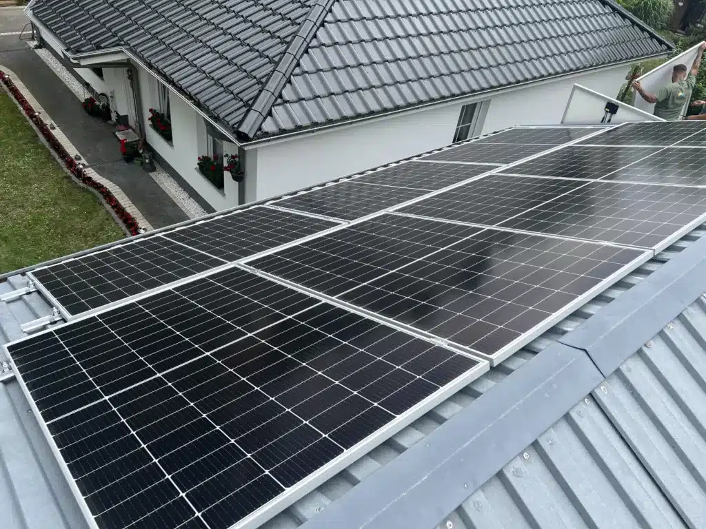 Solaranlage auf Einfamilienhaus