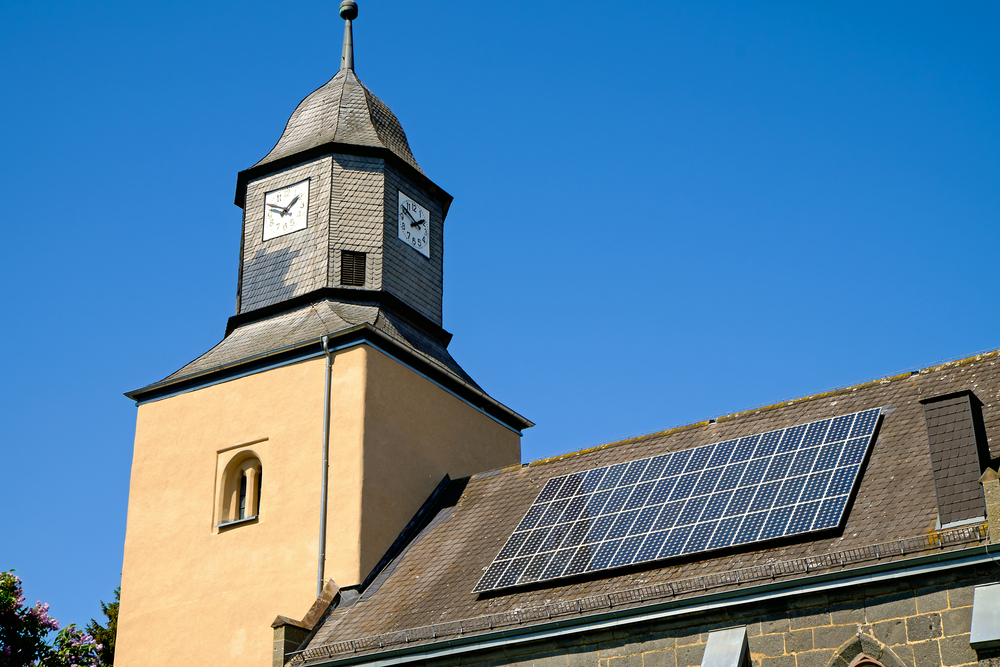 Solaranlage auf Denkmalschutz Gebäude